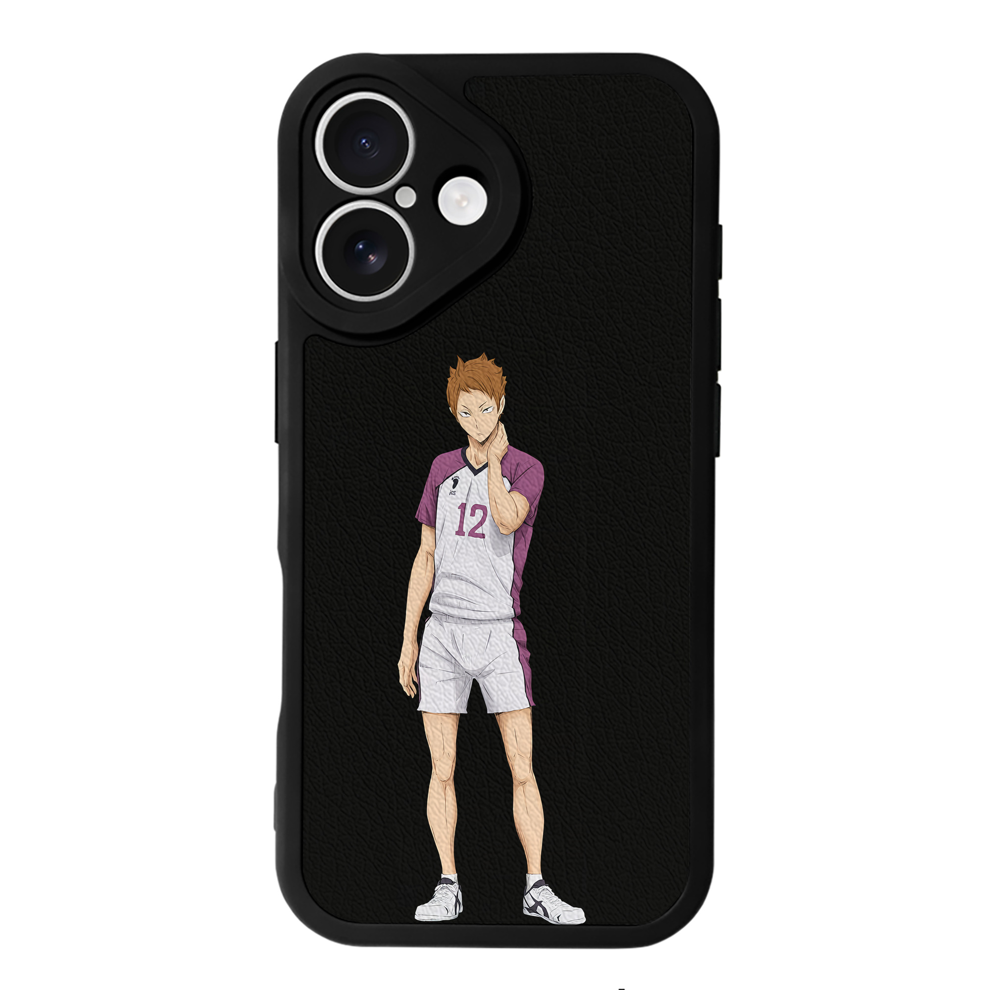 （画像用） ハイキュー!! Haikyu!! 【iPhone 16シリーズ対応】シリコンスマホケース（レザー調） 材質：シリコン
